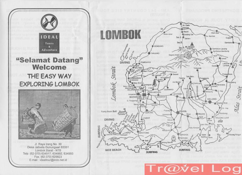 Carte de Lombok